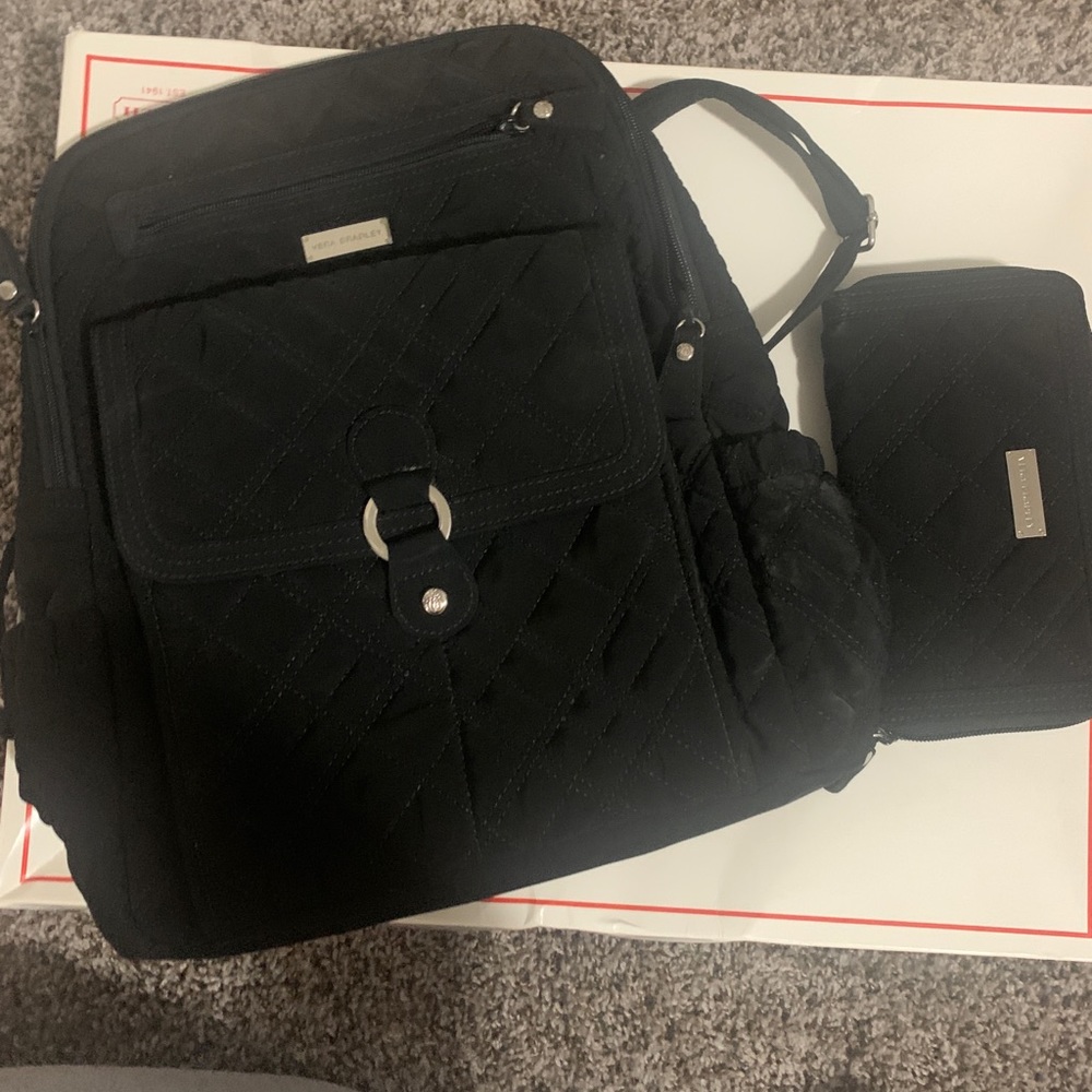 Vera Bradley backpack, wallet and travel case